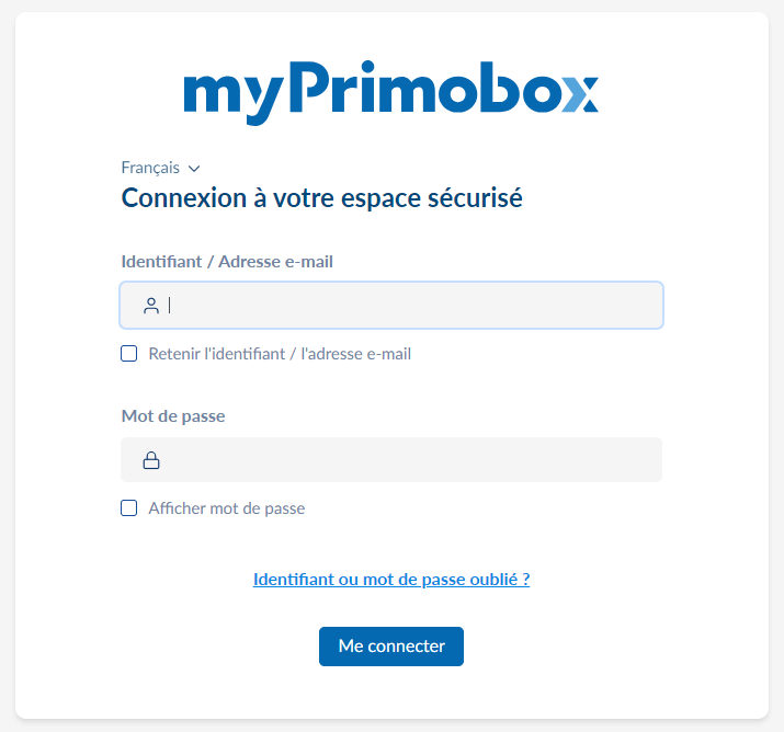 Connexion My Pimobox